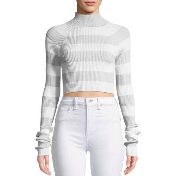 Zimmermann Sweaters - Zimmermann Breeze Tube Turtleneck Crop Knit Top
